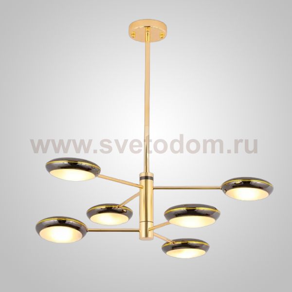 Люстра на штанге DRAMMEN D70 Black ImperiumLoft 243389-26