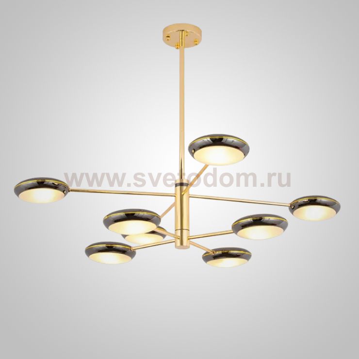 Люстра на штанге DRAMMEN D90 Black ImperiumLoft 243390-26