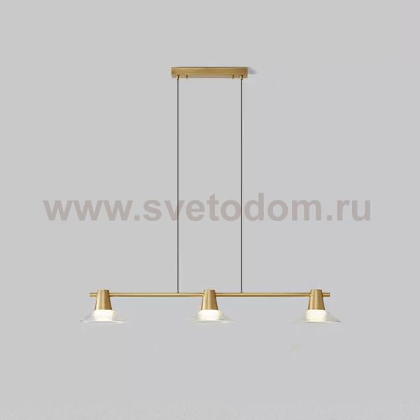 Реечный, рядный светильник CICLA LONG L100 Brass ImperiumLoft 243505-22