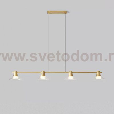 Реечный, рядный светильник CICLA LONG L140 Brass ImperiumLoft 243506-22