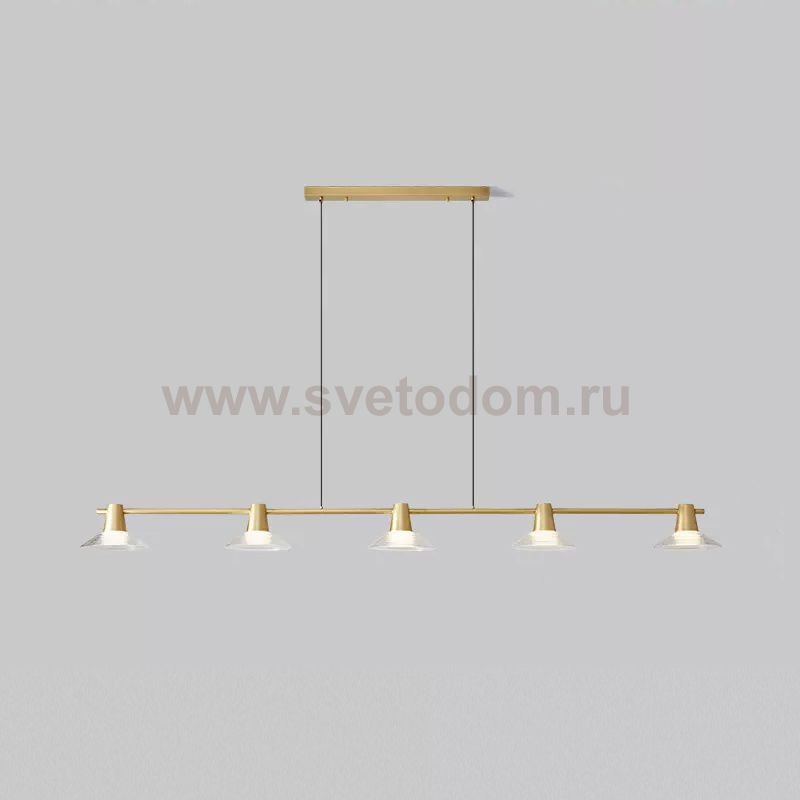 Реечный, рядный светильник CICLA LONG L180 Brass ImperiumLoft 243507-22