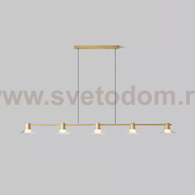 Реечный, рядный светильник CICLA LONG L180 Brass ImperiumLoft 243507-22