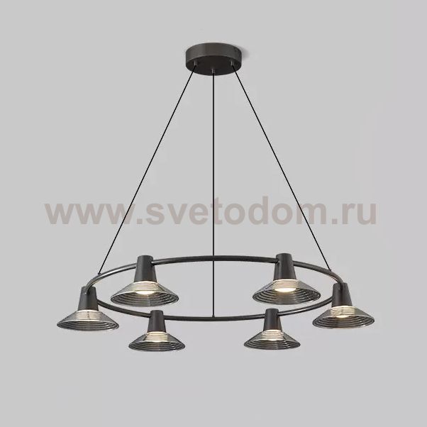 Кольцевые люстры и светильники CICLA R D97 Black ImperiumLoft 243508-22