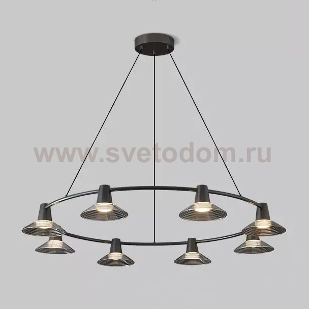 Кольцевые люстры и светильники CICLA R D121 Black ImperiumLoft 243509-22