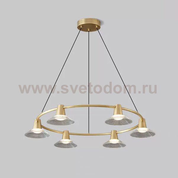 Кольцевые люстры и светильники CICLA R D97 Brass ImperiumLoft 243510-22