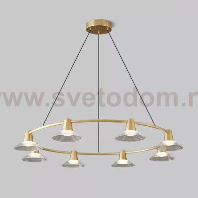 Кольцевые люстры и светильники CICLA R D121 Brass ImperiumLoft 243511-22