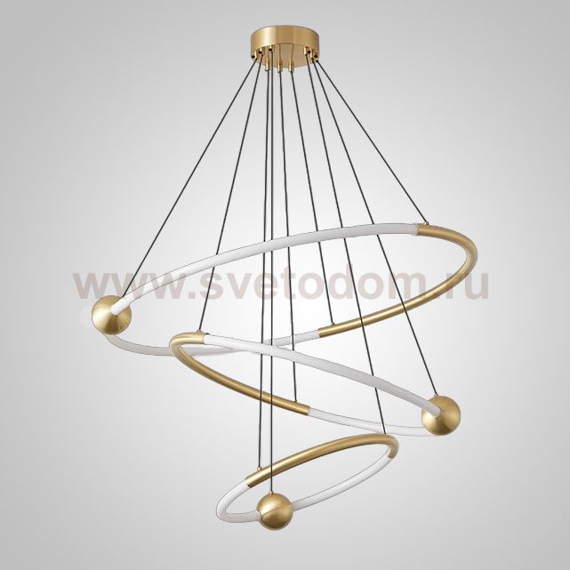 Кольцевые люстры и светильники ECLIPTICA Brass ImperiumLoft 243515-22