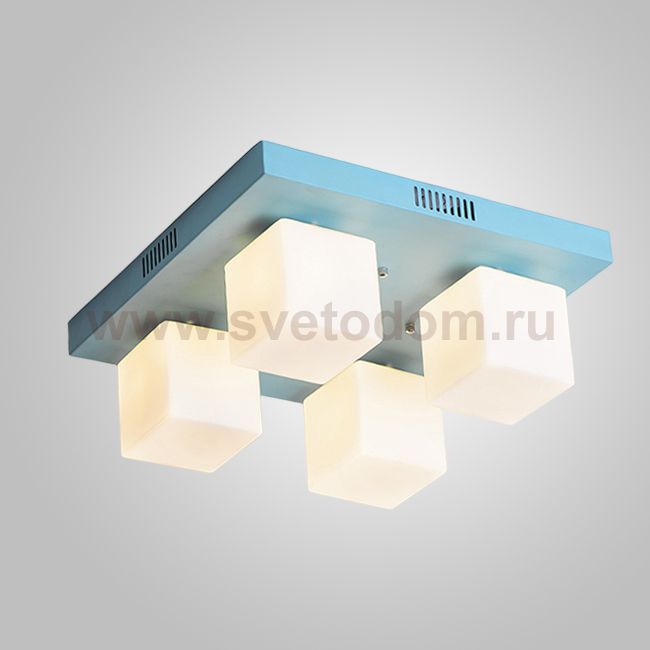 Подвесная люстра BOARD CUBE L4 Blue ImperiumLoft 243727-26