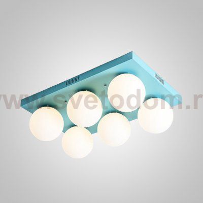 Подвесная люстра BOARD ORB L6 Blue ImperiumLoft 243745-26