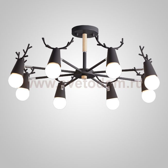 Подвесная люстра DEERCH D90 Black ImperiumLoft 243788-26