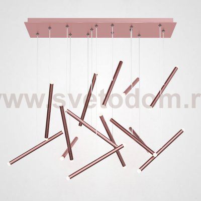 Люстра Dutti D0068 LED Chandelier Modern 14 Rose Gold ImperiumLoft 243982-22