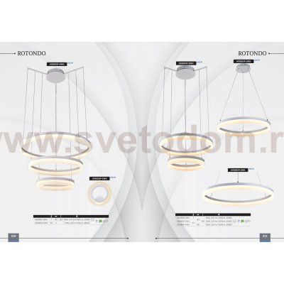 Светильник подвесной Arte lamp A9300SP-2WH ROTONDO