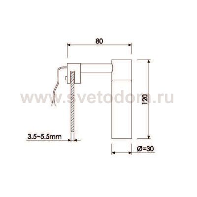 Светильник с креплением на зеркало Odeon light 2447/1 IZAR