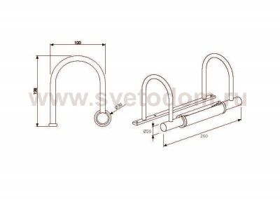 Светильник настенный бра Odeon light 2450/1 IZAR