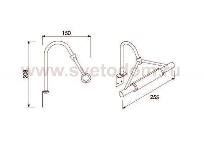 Светильник настенный бра Odeon light 2451/1 IZAR