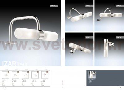 Светильник с креплением на зеркало Odeon light 2452/2 IZAR