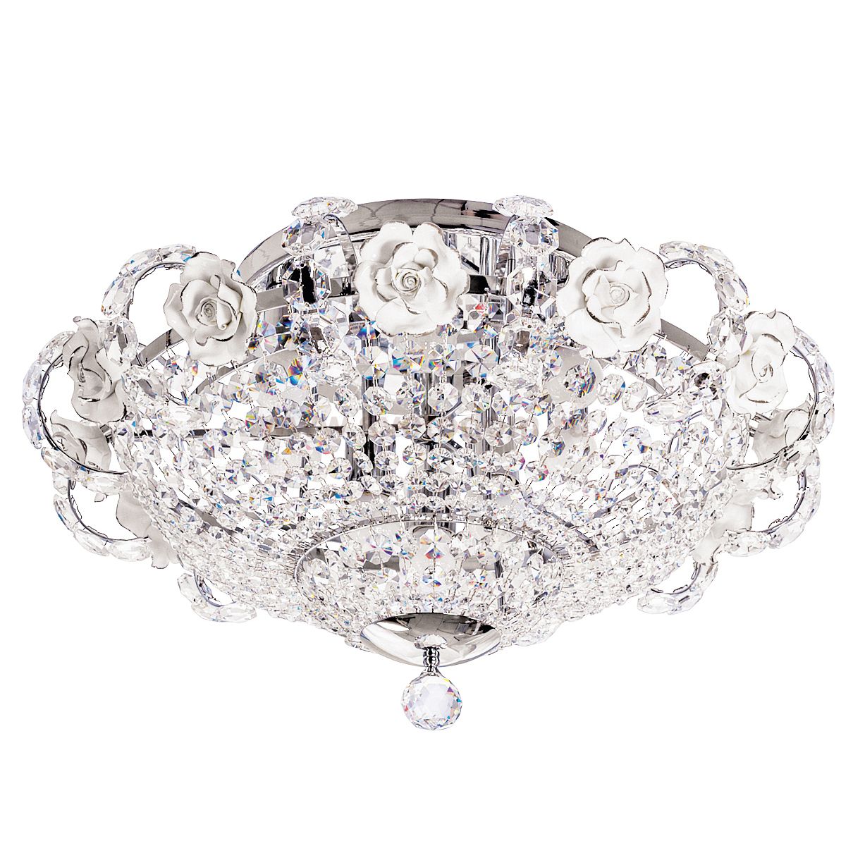 Люстра с хрусталем Экономсвет 24724/9CR WT