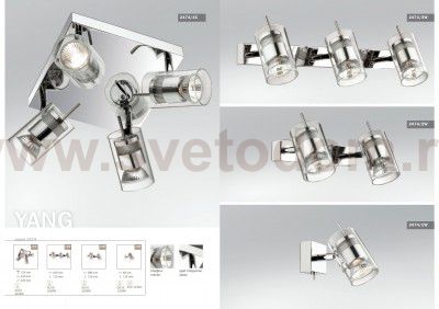 Светильник потолочный Odeon light 2474/4C YANG