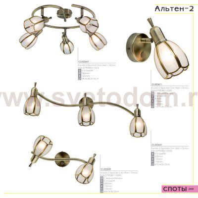 Светильник настенно-потолочный Citilux CL522651 Альтен-2