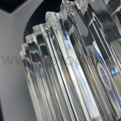 Подвесная Люстра Rh 1920S Odeon Clear Glass Black 180 By Imperiumloft