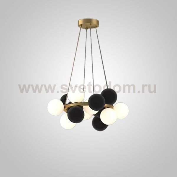 Кольцевые люстры и светильники LATTE D60 Black ImperiumLoft 248572-01