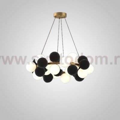 Кольцевые люстры и светильники LATTE D80 Black ImperiumLoft 248573-01