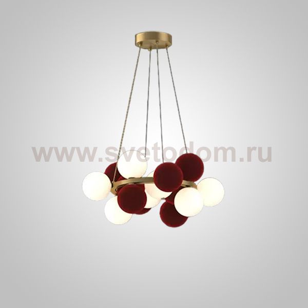 Кольцевые люстры и светильники LATTE D60 Burgundy ImperiumLoft 248576-01