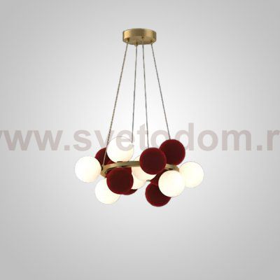 Кольцевые люстры и светильники LATTE D60 Burgundy ImperiumLoft 248576-01