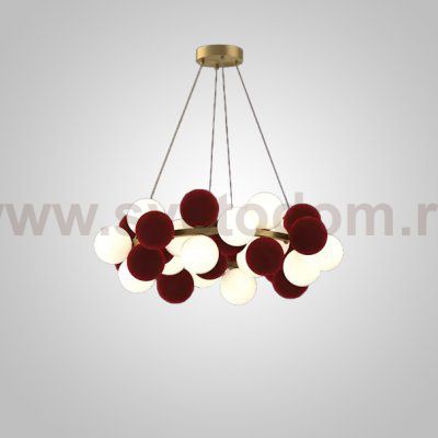 Кольцевые люстры и светильники LATTE D80 Burgundy ImperiumLoft 248577-01