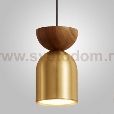 Подвесной светильник PIET WOOD Brass ImperiumLoft 248623-01