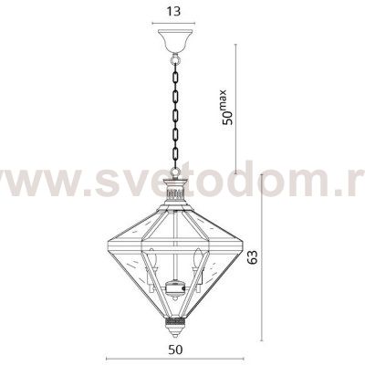 Светильник подвесной Divinare 7400/17 SP-4 CONO
