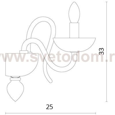 Светильник настенный Divinare 6004/03 AP-2 PALLADA