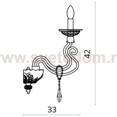 Светильник настенный Divinare 5125/12 AP-2 SIMONA