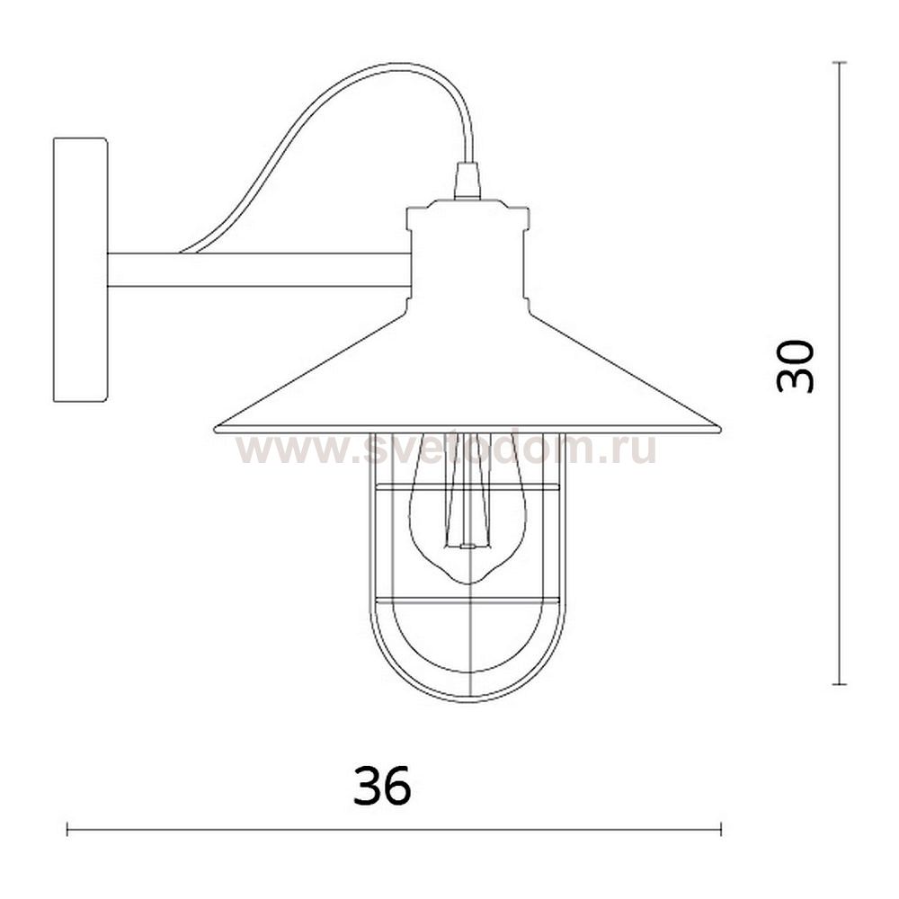 Светильник бра лофт Divinare 2007/01 AP-1 LATERNA