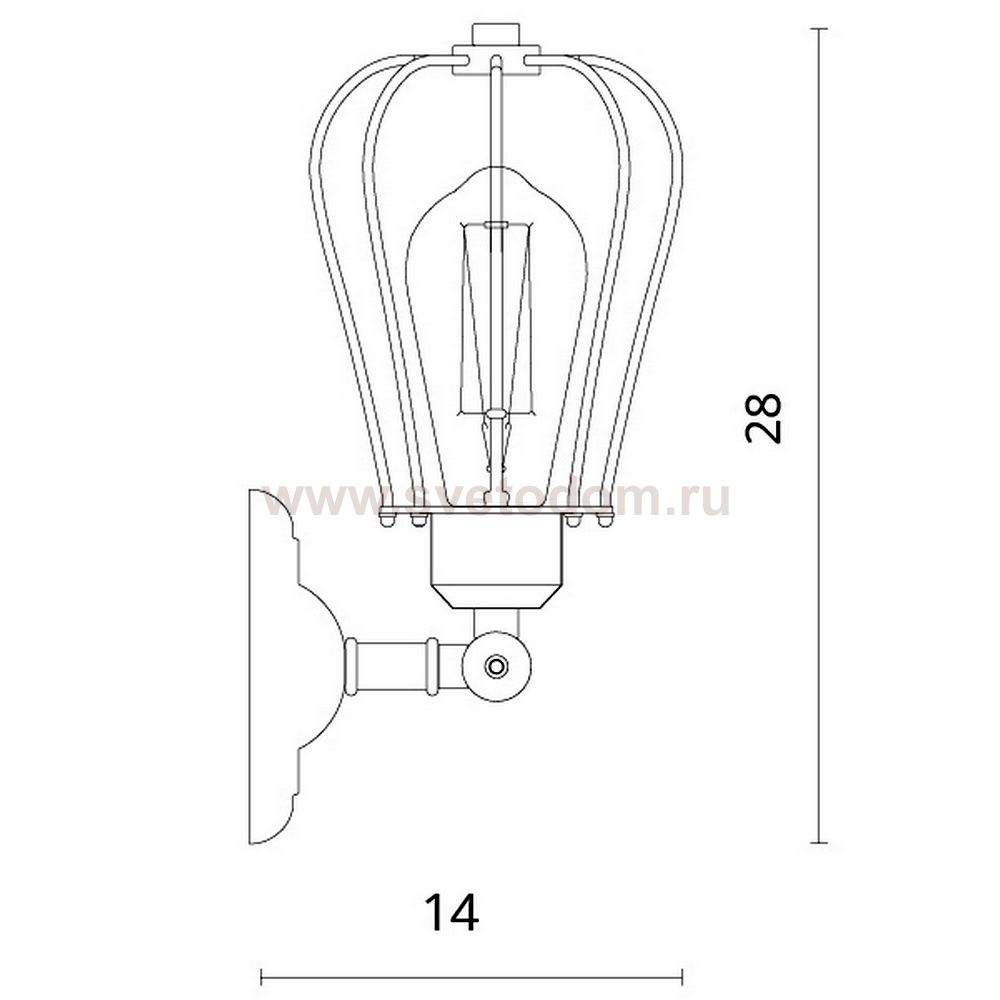 Светильник бра Divinare 2001/02 AP-1 OFELIA