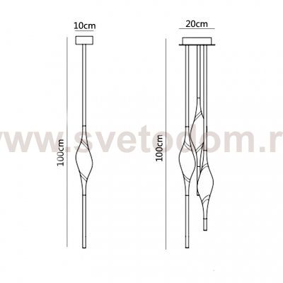 Подвесной светильник PEZZO D10 ImperiumLoft 249064-60