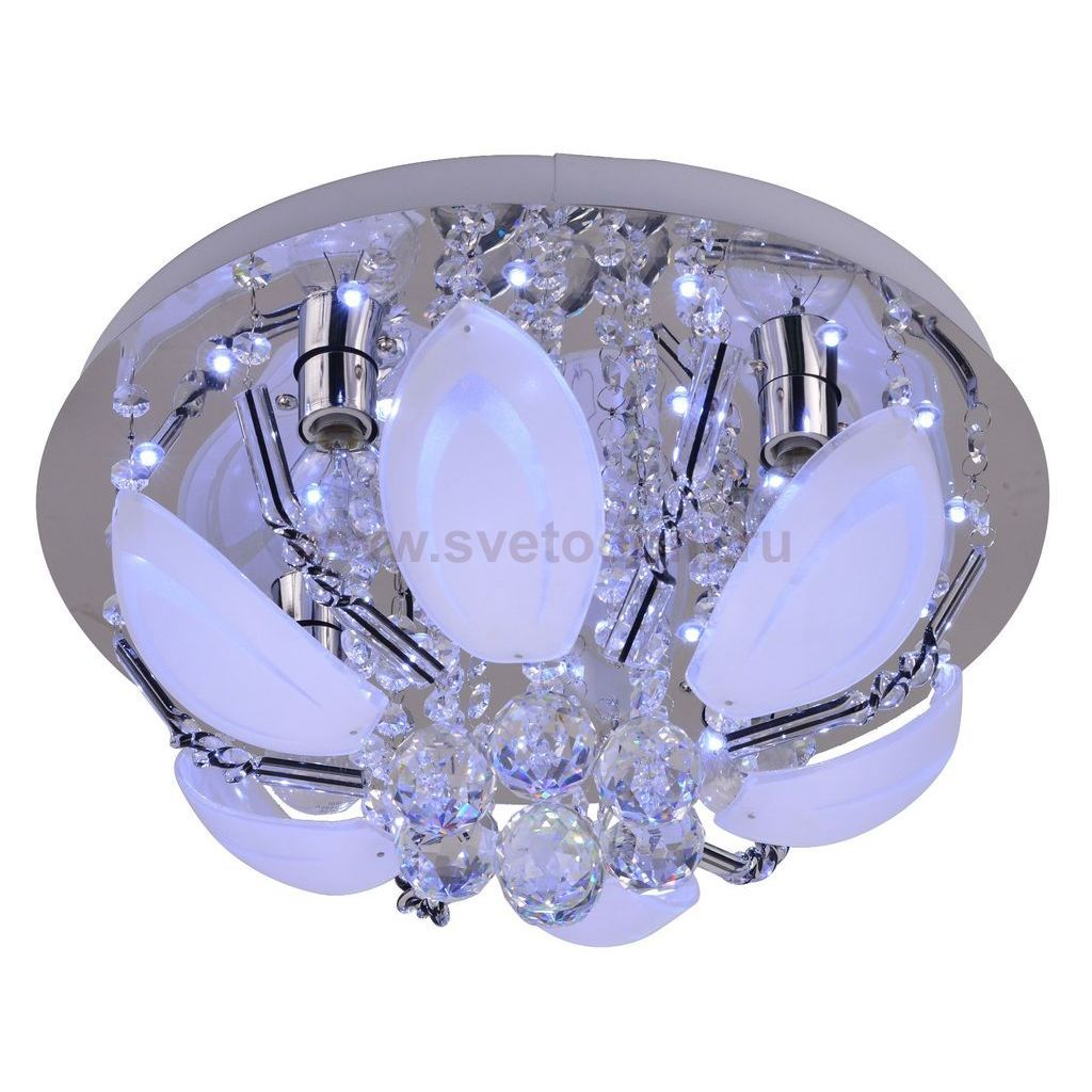 Потолочный светильник Escada 252R/4PL E14*60W+LED Chrome