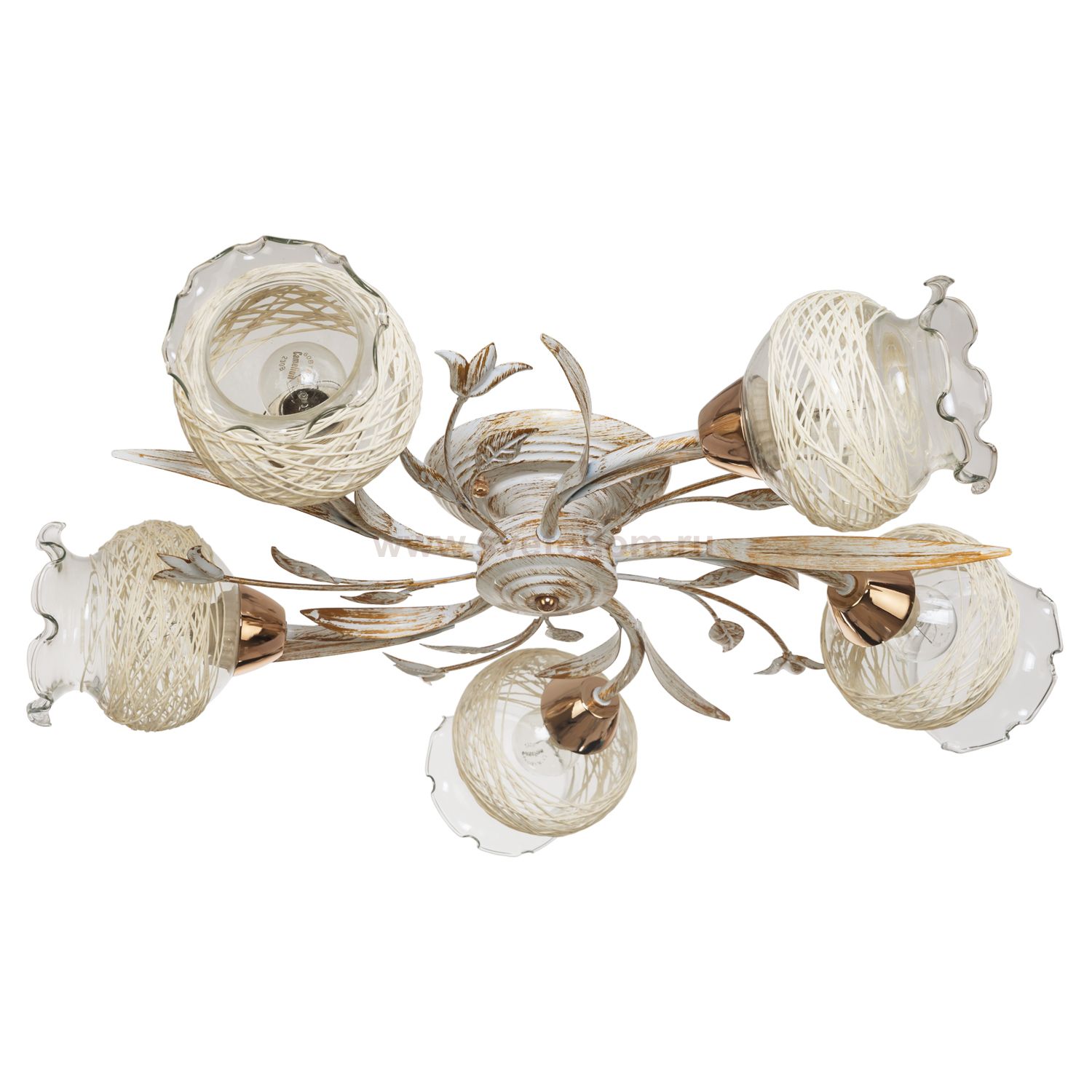 Светильник ЭкономСвет 25303/5WT+FGD WT