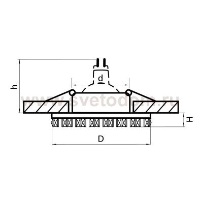 Светильник встраиваемый Lightstar 2534 Ingrano