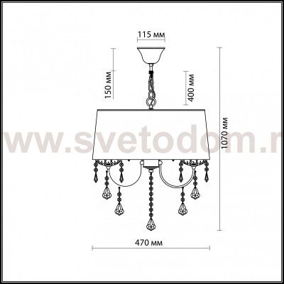 Люстра подвесная Odeon light 2534/4 ADELI