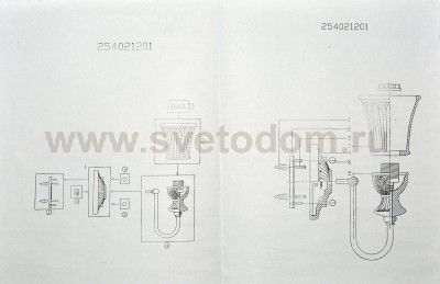 Светильник настенный бра Chiaro 254021201 Версаче