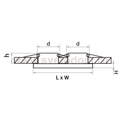 Светильник встраиваемый Lightstar 2544 Rifle