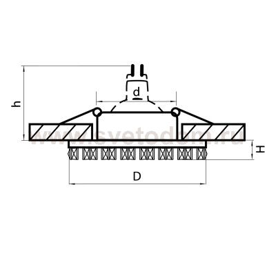 Светильник встраиваемый Lightstar 2554 Ingrano
