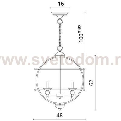 Светильник подвесной Divinare 3004/02 SP-3 CAMPO