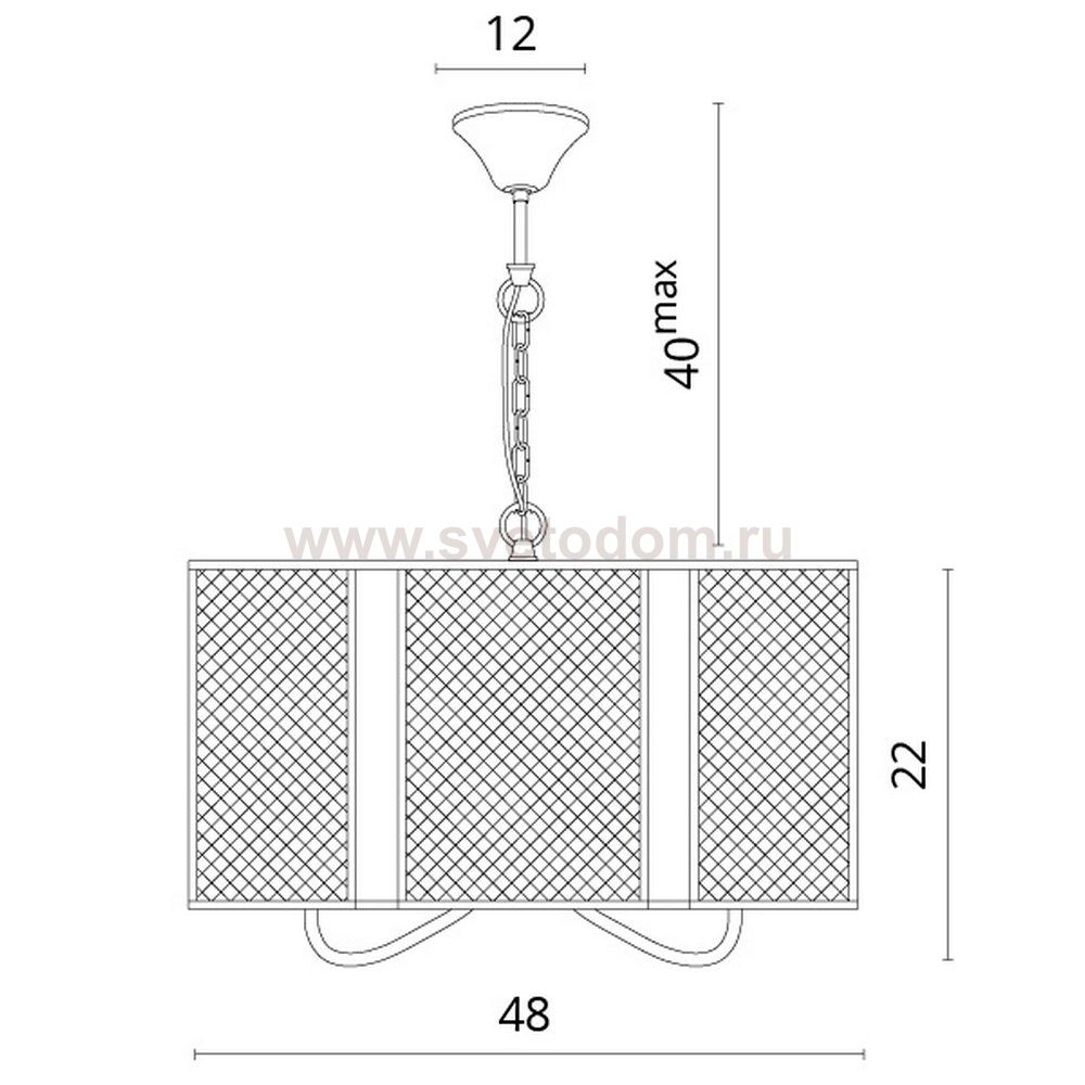 Светильник подвесной Divinare 5008/04 SP-3 RETE