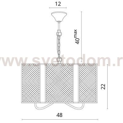 Светильник подвесной Divinare 5008/04 SP-3 RETE