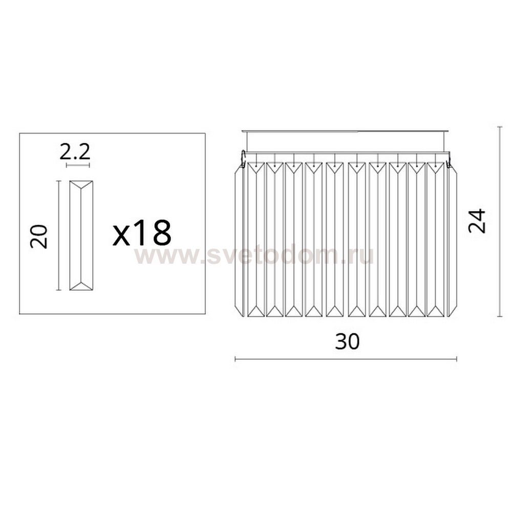 Светильник бра Divinare 3002/05 AP-2 NOVA GRIGIO