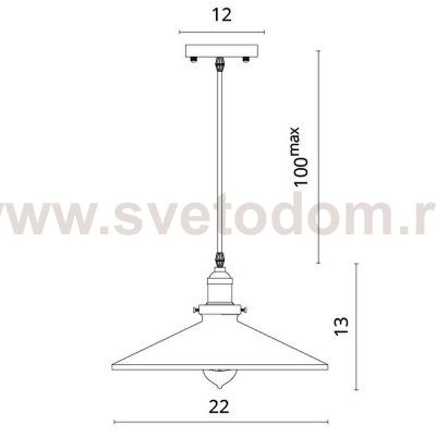 Светильник подвесной Divinare 2000/04 SP-1 DELTA