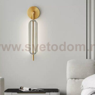 Бра CHIFFA B WALL H100 Brass