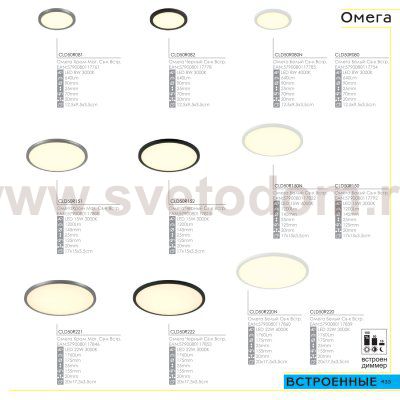 Встраиваемый светильник Citilux CLD50R221 Омега